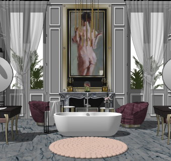 精品客厅设计家具模型 (60)